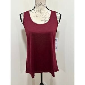 NWT Shape Athleticwear Tawny Burgundy Tank Top Size Small